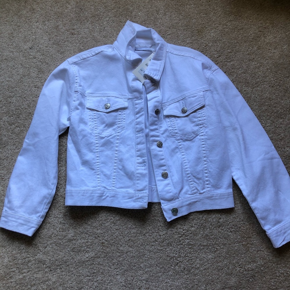ZARA White Jean Jacket